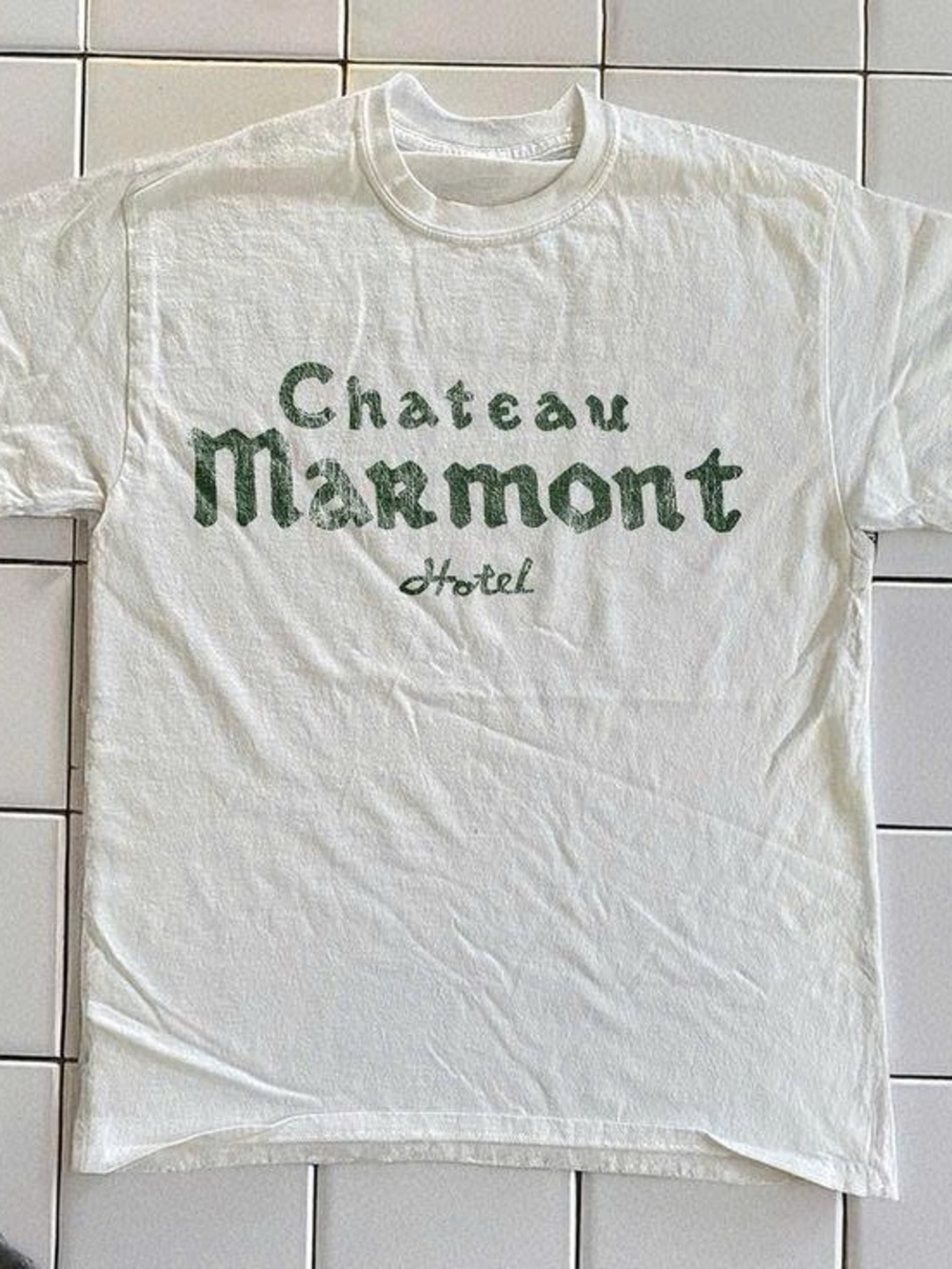 Chateau Marmont Hotel White Graphic Tee